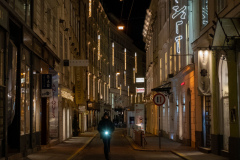Adventabend in der Wiener Innenstadt, coronavirusbeding sind wenig Menschen unterwegs