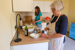 4.6.2026: in der Küche wird schon gekocht.
