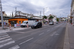 Umbau des Platzl in Wien-Gersthof. Ende der ersten Woche.