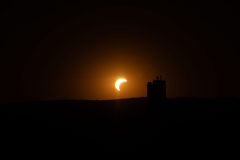 Sonnenfinsternis am 12.8.2026 ca. 18:30 UTC Aufgenommen von einem Ort nahe Wolkersdorf (Niederösterreich) in Österreich